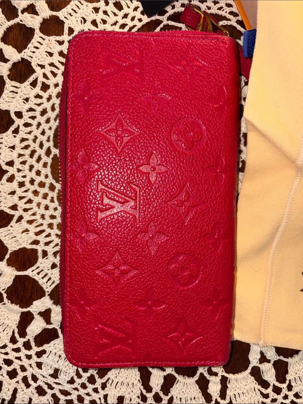 Louis Vuitton Red Zip Wallet 2020